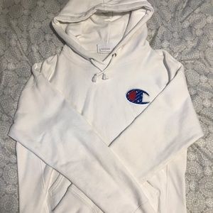 White Champion Hoodie